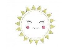 Stickdatei - Lachende Sonne 
